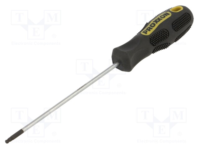 Screwdriver; hex key,spherical; HEX 2,5mm; Blade length: 75mm