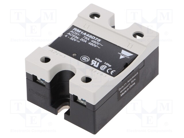 Relay: solid state; Ucntrl: 4÷32VDC; 75A; 42÷530VAC; -20÷70°C; IP20