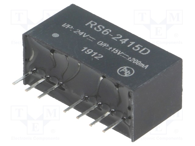 Converter: DC/DC; 6W; Uin: 18÷36V; Uout: 15VDC; Uout2: -15VDC; SIP8