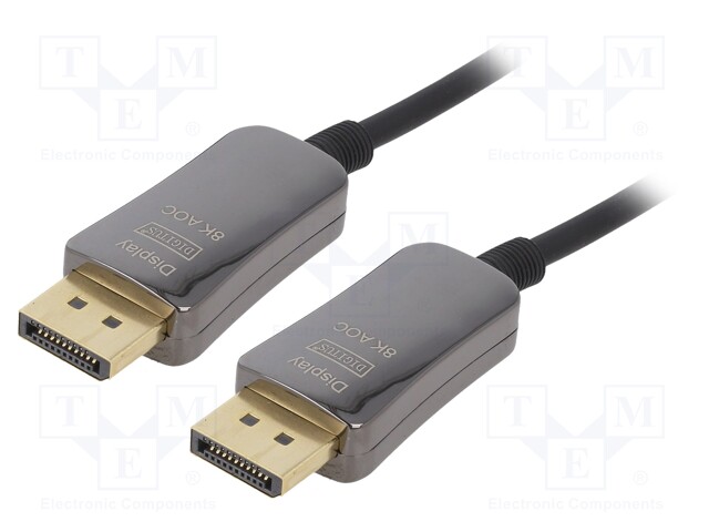 Cable; DisplayPort 1.4,HDCP,optical; 20m; black