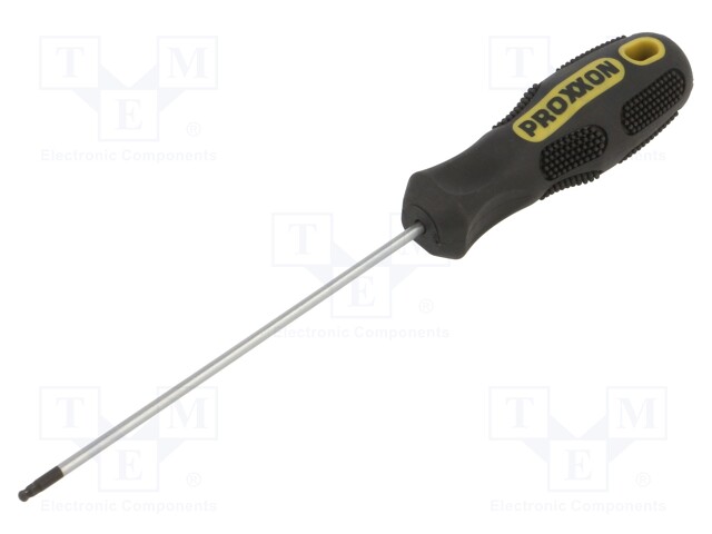 Screwdriver; hex key,spherical; HEX 2mm; Blade length: 75mm