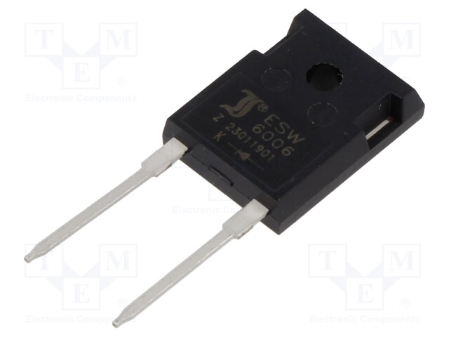 Diode: rectifying; THT; 600V; 60A; tube; Ifsm: 400A; TO247-2; Ir: 1mA