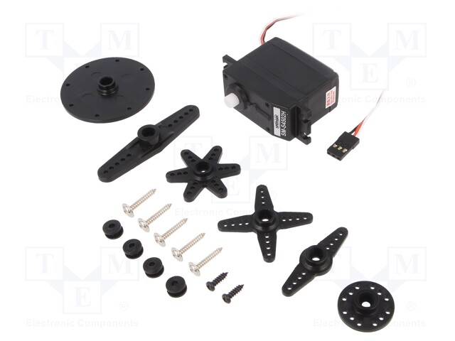 Motor: servo; 4.8÷6VDC; standard; analogue; 55.6g; 40.3x20.2x36mm