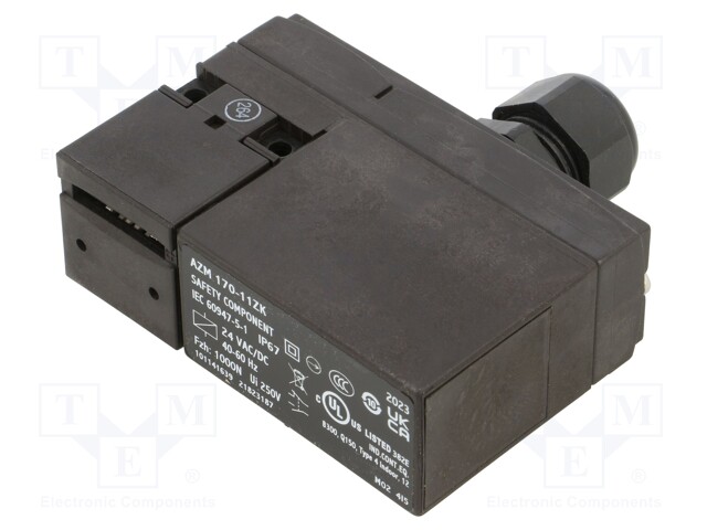 Safety switch: bolting; AZM 170; NC + NO; IP67; plastic; black