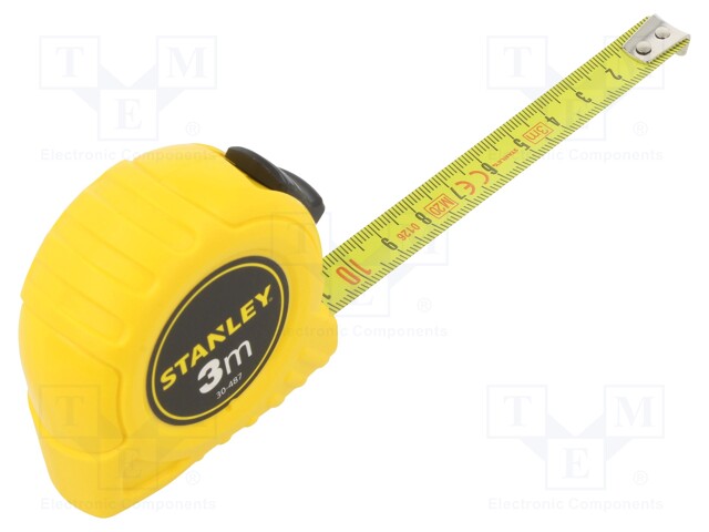 Measuring tape; L: 3m; Width: 12.7mm; Enclos.mat: plastic; Class: II