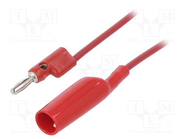 Test lead; 30VAC; 5A; Len: 1.524m; red; Insulation: polypropylene