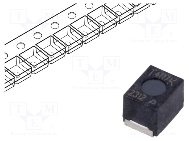 High Frequency Inductor, 4.7 µH, B82432T Series, 800 mA, 1812 [4532 Metric], Wirewound, 0.22 ohm