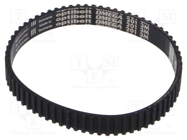 Timing belt; 3M; 201mm; metric; OMEGA