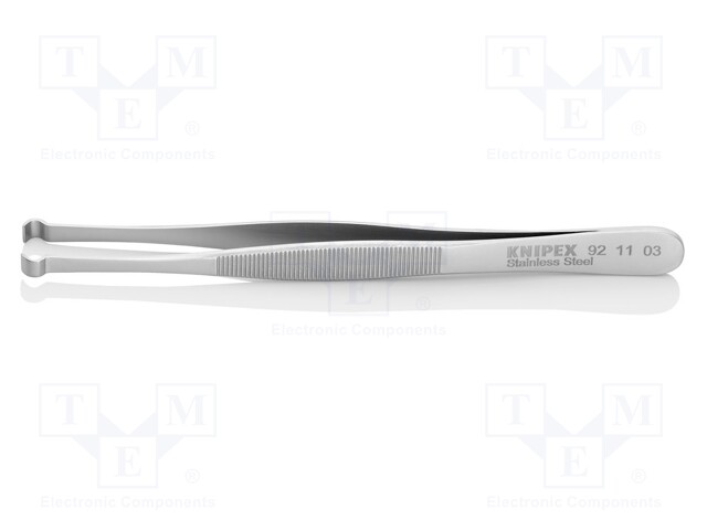 Tweezers; 122mm; for precision works; Blades: straight