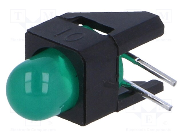 LED; green; 5mm; 10mA; Lens: diffused,green; 60°; 2.1÷2.7V; 4.7mcd