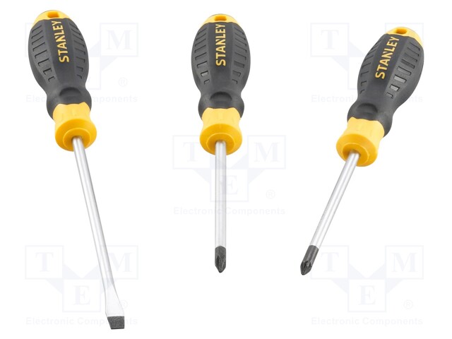 Kit: screwdrivers; Phillips,Pozidriv®,slot; 3pcs.