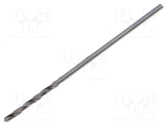 Drill bit; for metal; Ø: 1mm; HSS; Features: hardened