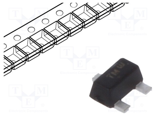 Transistor: P-MOSFET; unipolar; -20V; -0.76A; 313mW; SC89