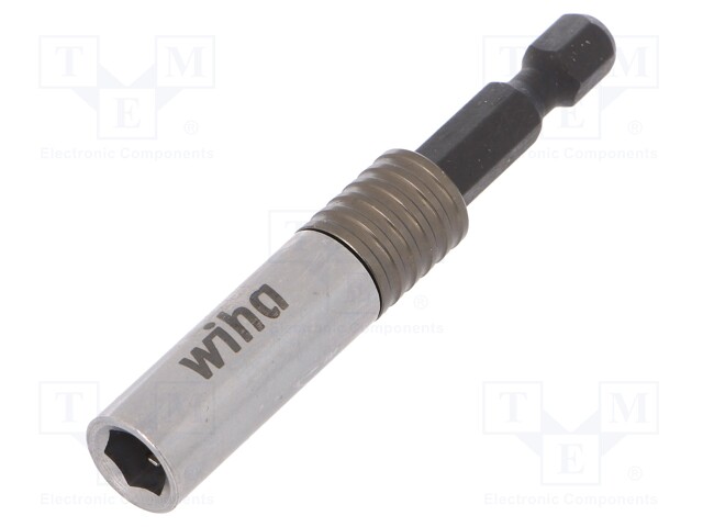 Holders for screwdriver bits; Socket: 1/4"; Overall len: 66mm