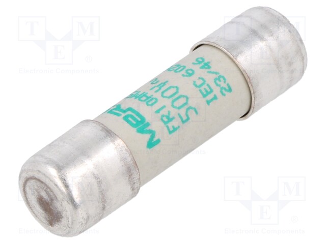 Fuse: fuse; aM,time-lag; 1A; 500VAC; 10x38mm