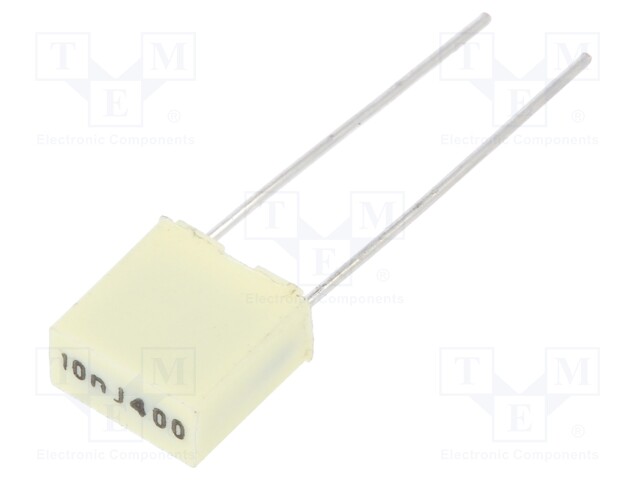 Capacitor: polyester; 10nF; 200VAC; 400VDC; Pitch: 5mm; ±5%