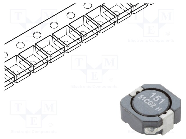 Inductor: wire; SMD; 149uH; Ioper: 1.26A; 238mΩ; ±30%; Isat: 1.15A