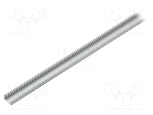 Profiles for LED modules; surface; natural; L: 1m; aluminium