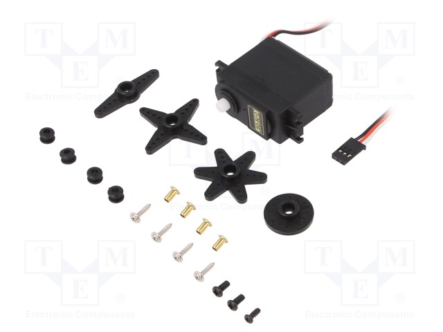 Motor: servo; 4.8÷6VDC; standard; analogue; 39g; 40.6x20.8x38mm