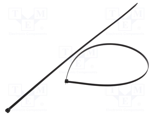 Cable tie; L: 1020mm; W: 9mm; polyamide; 778N; black; -40÷85°C