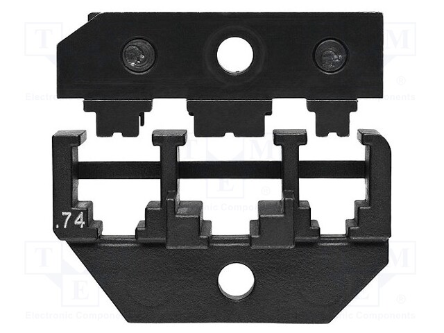 Crimping jaws; crimping Molex RJ12 and RJ45 plugs