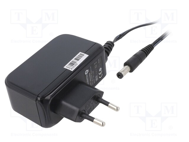 Power supply: switched-mode; voltage source; 12VDC; 2A; 24W; plug