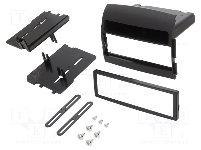 Radio mounting frame; Hyundai; 1 DIN; black