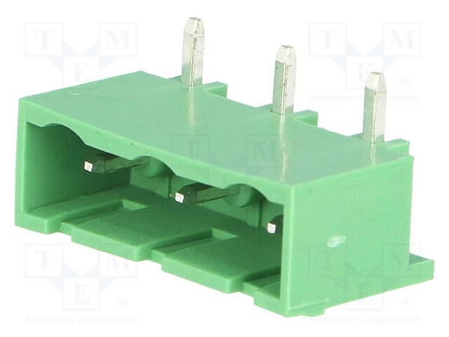 Pluggable terminal block; Contacts ph: 7.5mm; ways: 3; angled 90°