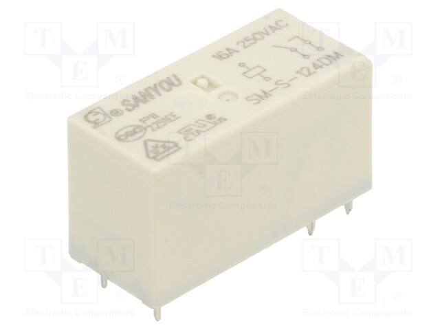 Relay: electromagnetic; Ucoil: 24VDC