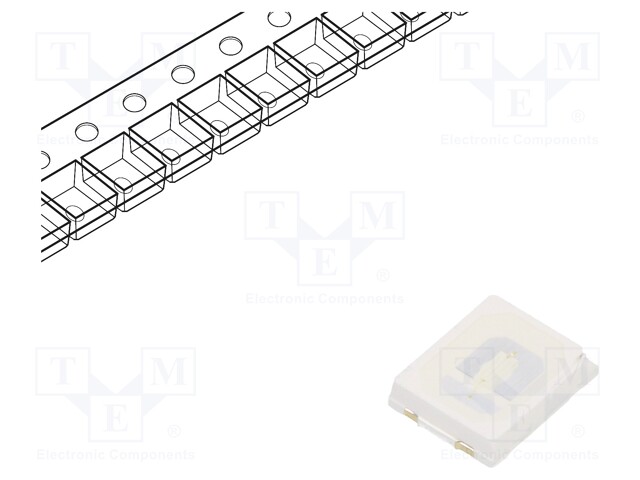 LED; SMD; 2835; blue; 8÷10lm; 3.5x2.8x1.9mm; 120°; 2.8÷3.4V; 150mA