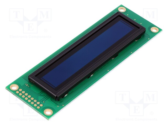 Display: OLED; alphanumeric; 20x2; Window dimensions: 85x18.6mm