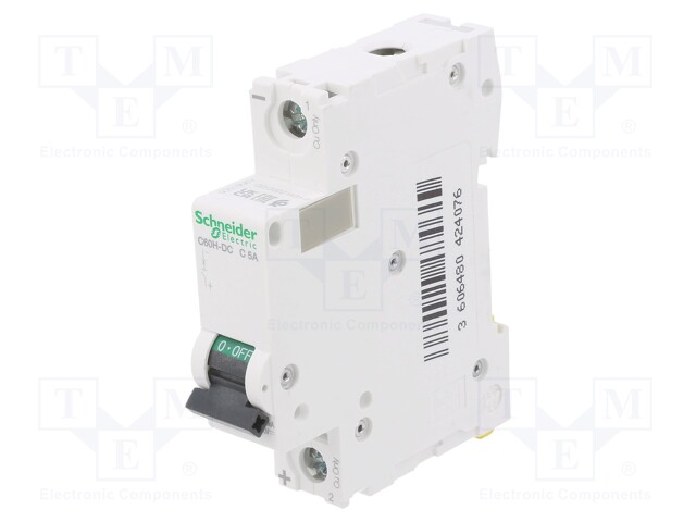 Circuit breaker; 500VDC; Inom: 5A; Poles: 1; DIN; Charact: C; 6kA