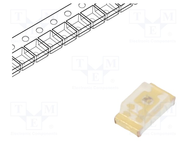 LED; SMD; 1608; green; 140÷565mcd; 1.6x0.8x0.6mm; 120°; 2.7÷3.7V