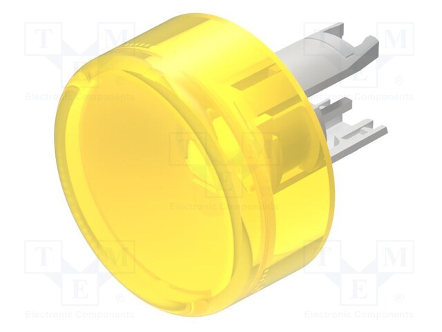 Actuator lens; 18; yellow; plastic; Ø13.8mm