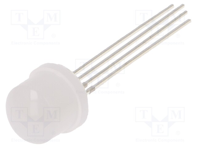 LED; 8mm; tricolour; RGB; 500÷750mcd; 750÷1120mcd; 220÷330mcd; 100°