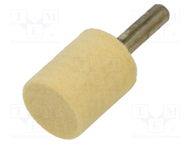 Grinding pin; for polishing metals; felt; with lever