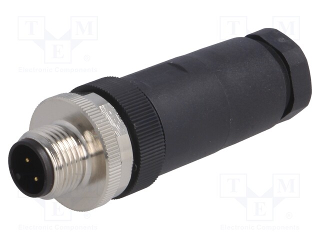 Plug; M12; PIN: 4; male; A code-DeviceNet / CANopen; for cable