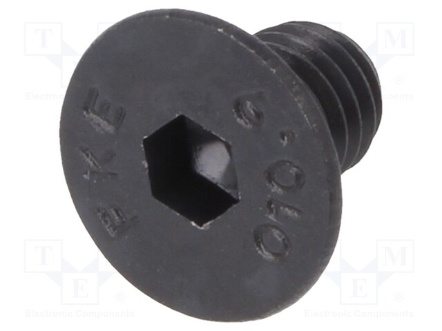 Screw; M5x8; 0.8; Head: countersunk; imbus; HEX 3mm; steel; DIN: 7991