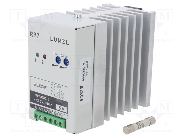 Power controller; 230÷253VAC; DIN,on panel; IP20; 50x105x105mm