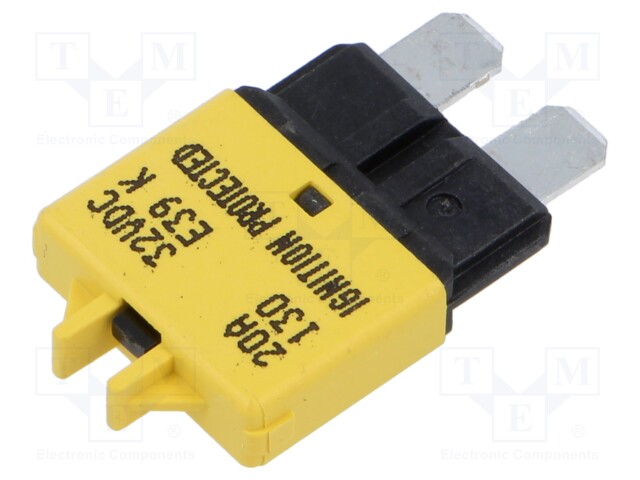 Fuse: fuse; 20A; 32VDC; automotive; 19.75mm