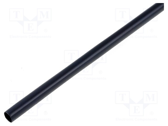 Heat shrink sleeve; 4.8mm; L: 1m; 2: 1; black; Temp: -55÷125°C