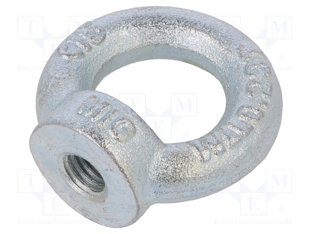 Lifting eye nut; eye; M10; steel; Plating: zinc; DIN: 582; 25mm