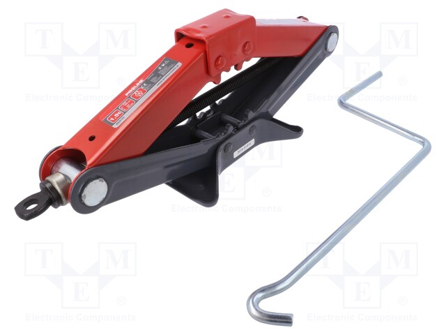 Scissors car jack; 1500kg; Hmin: 95mm; Hmax: 390mm