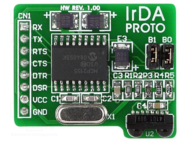 Expansion board; Features: MCP2155,TFDU4101