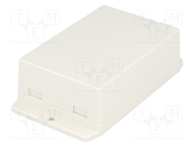 Enclosure: multipurpose; X: 70.6mm; Y: 105mm; Z: 35.5mm; ABS; white