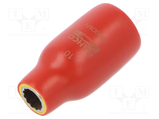 Key; insulated,twelve point socket,socket spanner; HEX 10mm