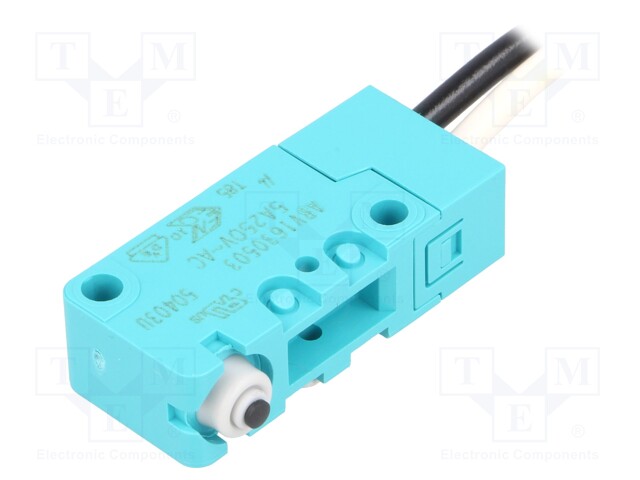 Microswitch SNAP ACTION; without lever; SPST-NO; 5A/250VAC; IP67