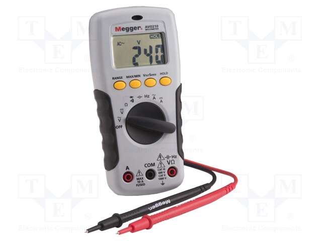 Digital multimeter; LCD (2000); 2x/s; VDC: 200mV,2V,20V,200V,1kV