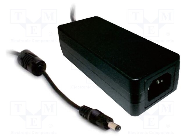 Power supply: switched-mode; 18VDC; 3.33A; Out: 5,5/2,1; 60W; 89%