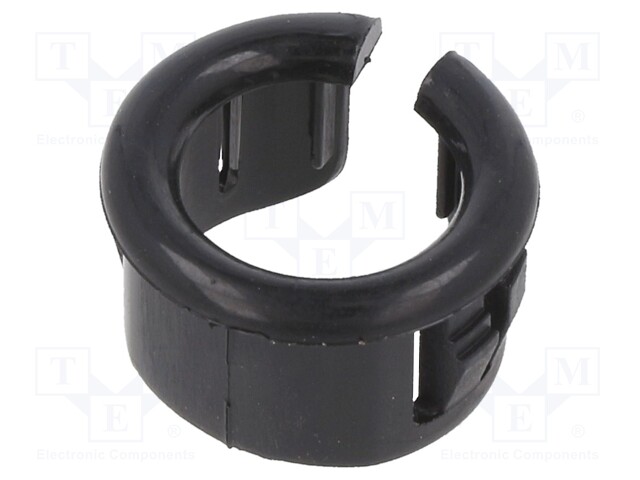 Grommet; Ømount.hole: 14.3mm; Øhole: 9.91mm; black; UL94V-2